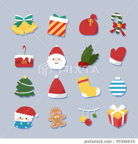 聖誕貼紙對象層集合 02 95986658