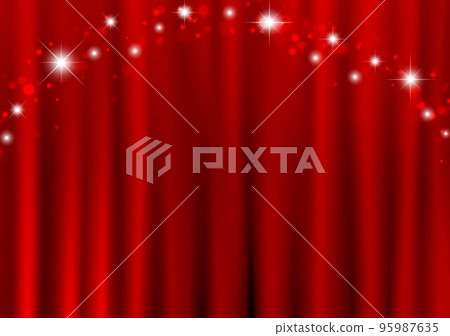 窗簾背景和閃光 95987635