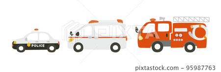 emergency vehicle set 95987763
