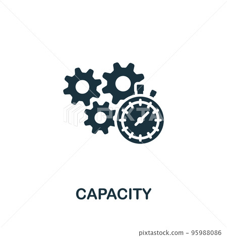 Capacity icon. Monochrome simple Company Structure icon for templates, web design and infographics Capacity icon. Monochrome simple Company Structure icon for templates, web design and infographics 95988086