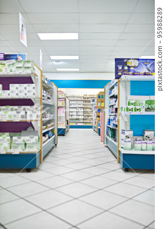 Your one stop pharmaceutical shop. Shot of the inside of a pharmacy. Your one stop pharmaceutical shop. Shot of the inside of a pharmacy. 95988289