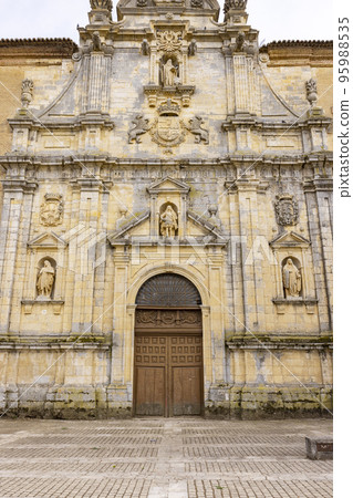 monastery in Carrion de los Condes on the Santiago trail, Castile and Leon, Spain monastery in Carrion de los Condes on the Santiago trail, Castile and Leon, Spain 95988535