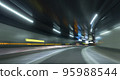 The curve of the tunnel on the Metropolitan Expressway 95988544