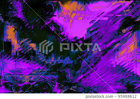 Motion Glitch Multicolored Distorted textured psychedelic background 95988612