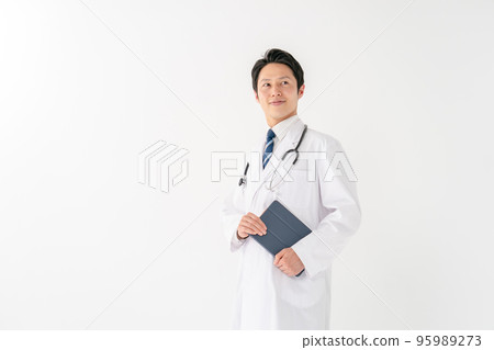 醫生男性白背 95989273