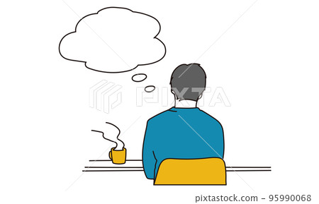 一個思考的人的背影 95990068