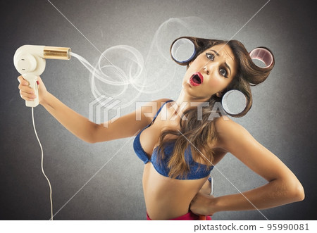 Hairstyle pin-up Hairstyle pin-up 95990081