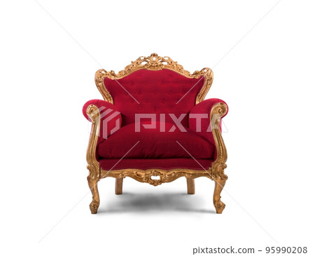 Red and gold luxury armchair 95990208