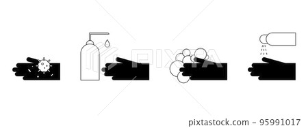 Wash your hands illustration 95991017