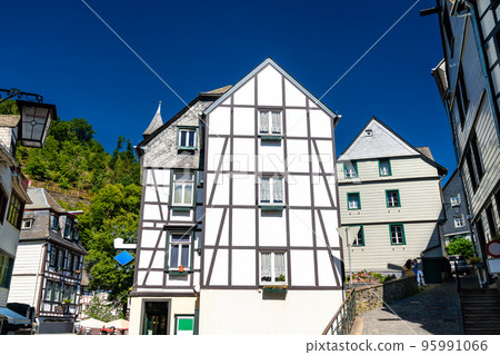 Traditional architecture of Monschau in North Rhine-Westphalia, Germany Traditional architecture of Monschau in North Rhine-Westphalia, Germany 95991066