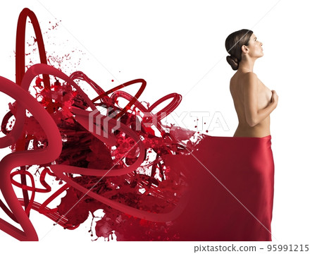 Seductive red veil Seductive red veil 95991215