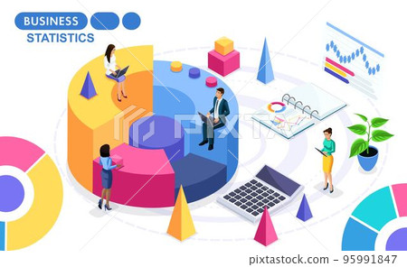 Isometric Concept of the collection and analysis of data on the work of the project. Isometric people on the move. Concepts for web banners and printed materials Isometric Concept of the collection and analysis of data on the work of the project. Isometric people on the move. Concepts for web banners and printed materials 95991847