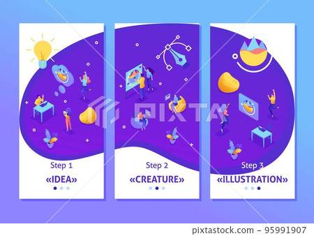 Isometric Template app creating ideas, employees develop the design. Teamwork of creative people, smartphone apps. Easy to edit and customize Isometric Template app creating ideas, employees develop the design. Teamwork of creative people, smartphone apps. Easy to edit and customize 95991907