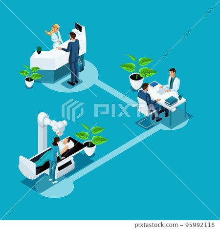 Isometrics Health Care and Innovative Technologies, Hospital, Medical Personnel Patient Examination, Doctor's Referral, Treatment Recommendations Isometrics Health Care and Innovative Technologies, Hospital, Medical Personnel Patient Examination, Doctor's Referral, Treatment Recommendations 95992118