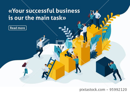 Template design article banner, Isometric concept collect data for further analysis. Easy to edit and customize Template design article banner, Isometric concept collect data for further analysis. Easy to edit and customize 95992120