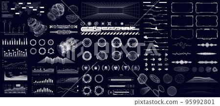 Digital HUD collection for UI, UX, GUI projects 95992801