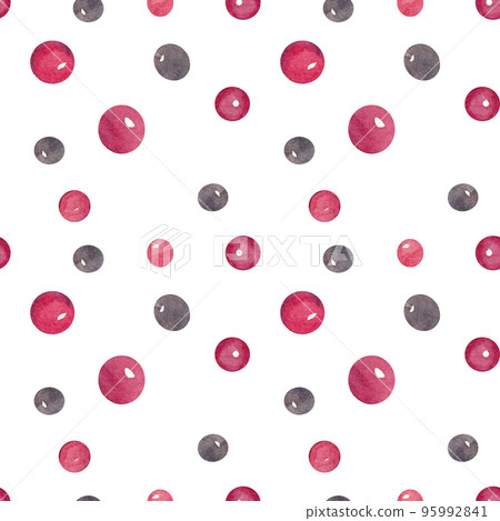 Seamless holiday pattern. Watercolor illustrations of colorful beads Seamless holiday pattern. Watercolor illustrations of colorful beads 95992841