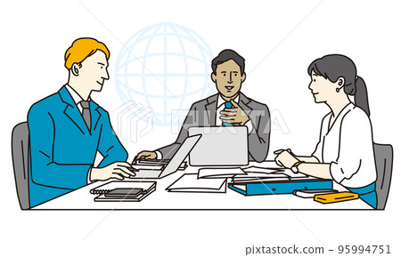 International business people having a meeting 95994751
