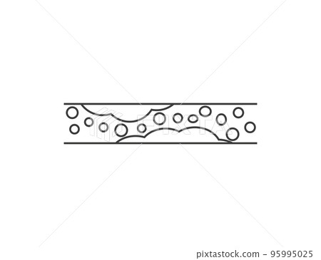 Blood, cholesterol, vessel icon. Vector... - Stock Illustration ...