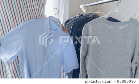 Drying the laundry in the room image Drying the laundry in the room image 95996050