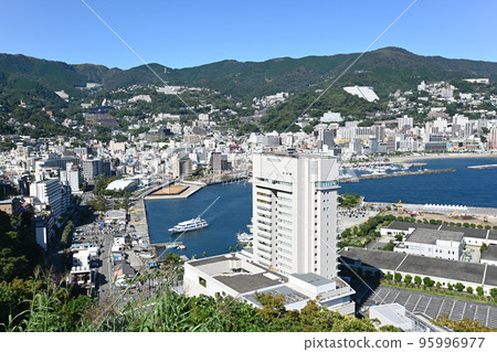 Scenery of Atami Port and city area in Shizuoka Prefecture 95996977
