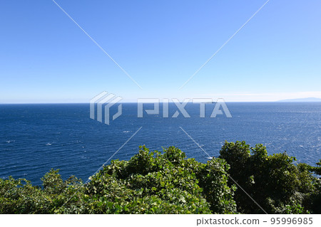 A view of Hatsushima from a hill in Atami, Shizuoka Prefecture A view of Hatsushima from a hill in Atami, Shizuoka Prefecture 95996985
