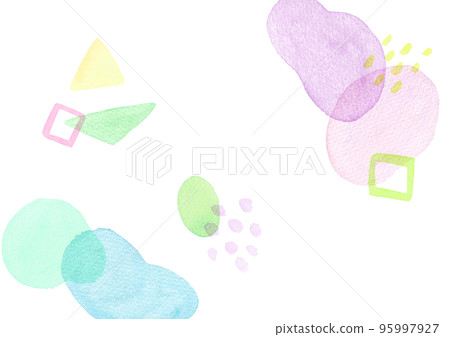 時尚手繪水彩背景素材 時尚手繪水彩背景素材 95997927