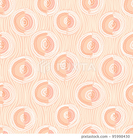 Embroidery Seamless pattern. Circles in hand made style Embroidery Seamless pattern. Circles in hand made style 95998430