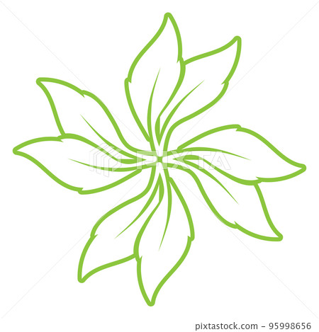 Leaf green ornament design and symbol vector template Leaf green ornament design and symbol vector template 95998656