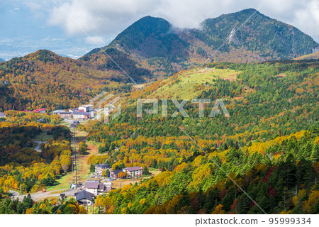 << 長野縣 >> 志賀高原 橫手山的紅葉風景 95999334