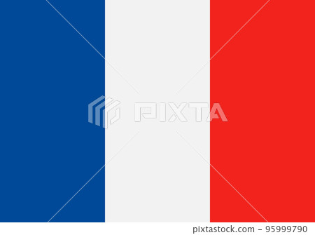 Vector flat France flag 95999790