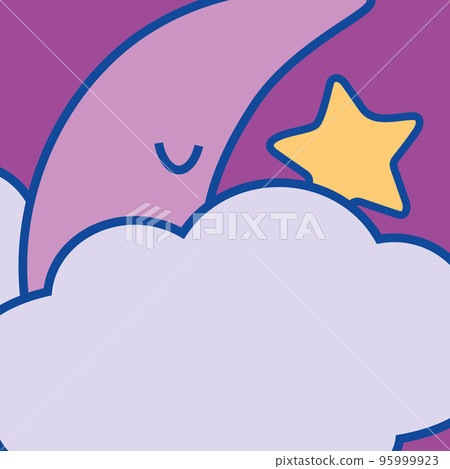 Colorful hand drawn cute card with moon and heart, Sweet dreams vector illustration EPS Colorful hand drawn cute card with moon and heart, Sweet dreams vector illustration EPS 95999923
