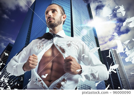 Superhero businessman 96000090