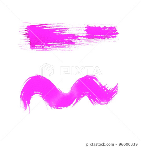 Pink watercolor brush stroke. S-shape. Element for the design of wedding invitations and cards. Valentine's Day element. Pink watercolor brush stroke. S-shape. Element for the design of wedding invitations and cards. Valentine's Day element. 96000339