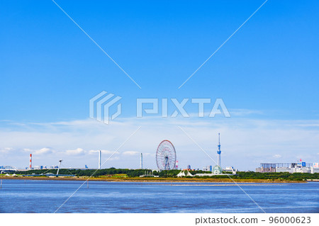從海上眺望葛西臨海公園[東京都公園] 96000623