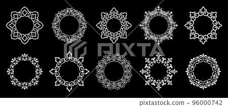 Set of decorative frames Elegant element for design Set of decorative frames Elegant element for design 96000742