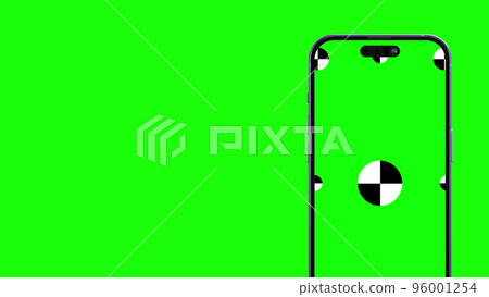 Animation of moving smartphone mockups. Green background for chroma key on the smartphone green screen. Computer generated image. Easy customizable. 3D Illustration. Animation of moving smartphone mockups. Green background for chroma key on the smartphone green screen. Computer generated image. Easy customizable. 3D Illustration. 96001254