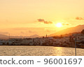 Sunset view of Bodrum city.  96001697