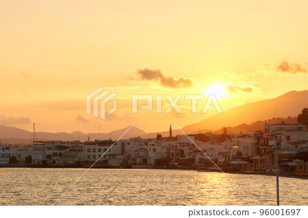 Sunset view of Bodrum city. Sunset view of Bodrum city. 96001697