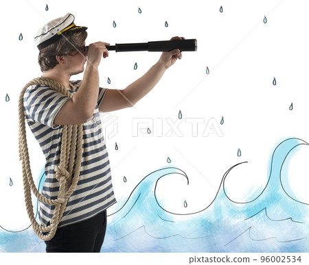 Sailor with the telescope 96002534