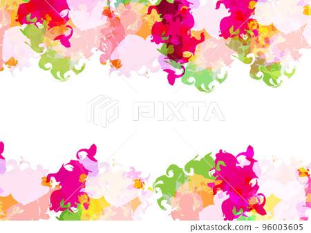 Abstract vector paint multi color isolated...-插圖素材 [96003605] - PIXTA圖庫