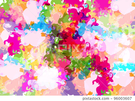 Abstract vector paint multi color isolated...-插圖素材 [96003607] - PIXTA圖庫