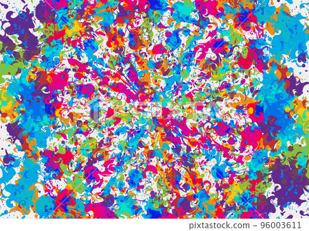 Abstract vector paint multi color isolated... - Stock Illustration ...