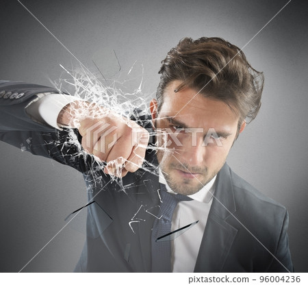 Fist of determinated businessman 96004236