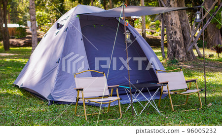 camping tent to relax in the forest for rest 96005232