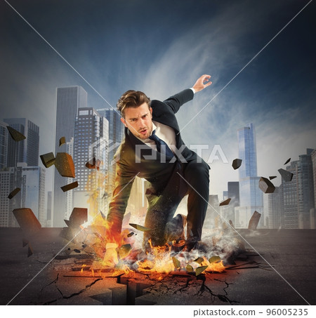 Hero determinated businessman 96005235