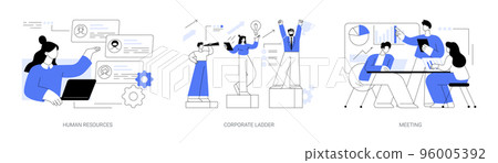 Headhunter service abstract concept vector illustrations. 96005392