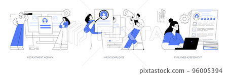 Human resources abstract concept vector illustrations. Human resources abstract concept vector illustrations. 96005394