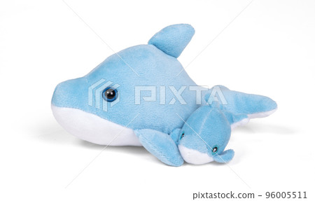 Pliuche dolphin toy on white Pliuche dolphin toy on white 96005511