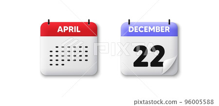 Calendar date 3d icon. 22th day of the month icon. Event schedule date. Meeting appointment time. Agenda plan, Month schedule 3d calendar and Time planner. 22th day day reminder. Vector Calendar date 3d icon. 22th day of the month icon. Event schedule date. Meeting appointment time. Agenda plan, Month schedule 3d calendar and Time planner. 22th day day reminder. Vector 96005588